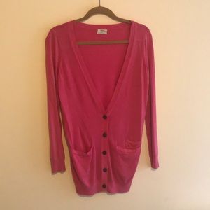 Madewell Long Pink Cardigan